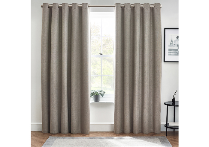 Dawn (Blackout) Eyelet, Grey - Ready Made Curtains - Image 7
